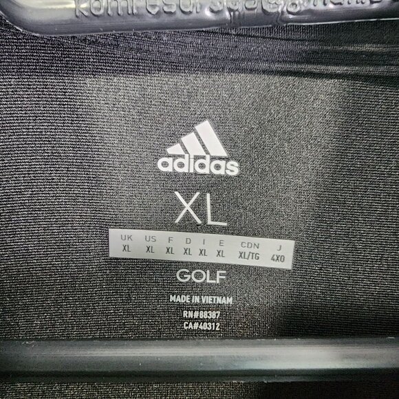 Mens Black Adidas Golf Pullover Sweatshirt 1/2 Zip Long Sleeve BA Logo Size XL - Picture 8 of 13